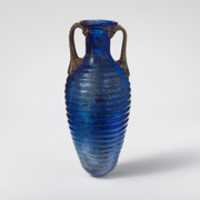 Free download Glass amphoriskos with horizontal ribs free photo or picture to be edited with GIMP online image editor