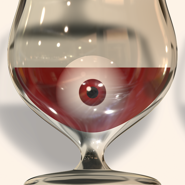 Free download Glass Wine Eye -  free illustration to be edited with GIMP free online image editor