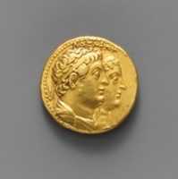 Free download Gold oktadrachm of Ptolemy III Euergetes free photo or picture to be edited with GIMP online image editor