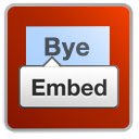 Goodbye Quora Embed Button  screen for extension Chrome web store in OffiDocs Chromium