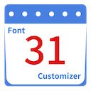 Google Calendar Font Customizer  screen for extension Chrome web store in OffiDocs Chromium