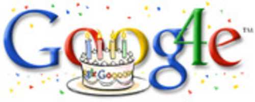 Free download Google Doodle - Googles 4th Birthday free photo or picture to be edited with GIMP online image editor