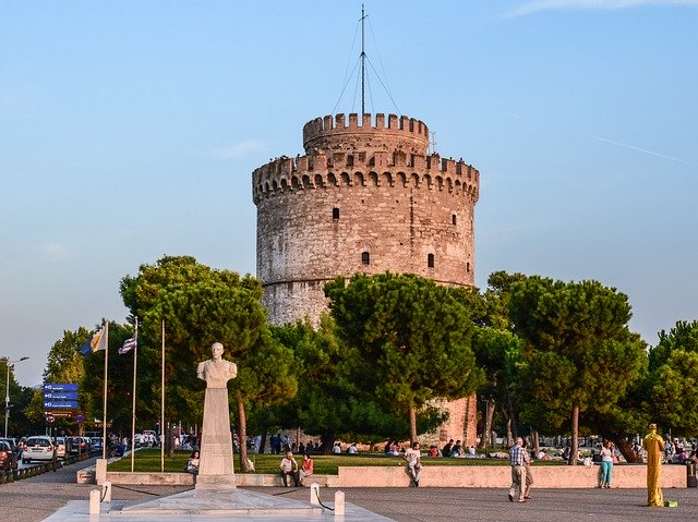 Free download greece thessaloniki white tower free picture to be edited with GIMP free online image editor