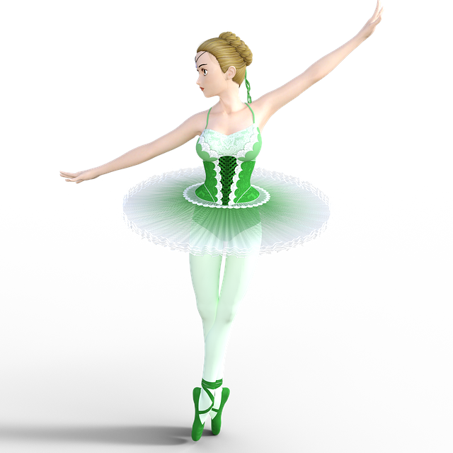 Free download Green Ballet Dancer -  free illustration to be edited with GIMP free online image editor