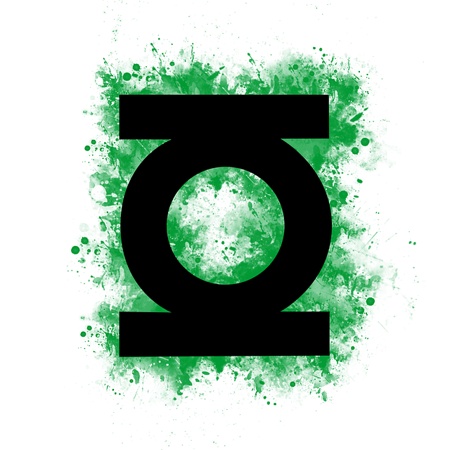 Free download Green Lantern Logo Black -  free illustration to be edited with GIMP free online image editor