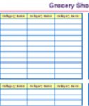 Free download Grocery Shopping List Template Microsoft Word, Excel or Powerpoint template free to be edited with LibreOffice online or OpenOffice Desktop online