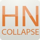 Hacker News Collapse  screen for extension Chrome web store in OffiDocs Chromium