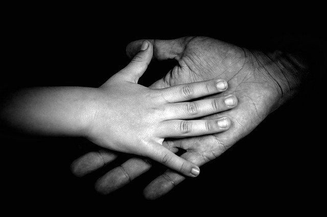 Free download hands touch baby black and white free picture to be edited with GIMP free online image editor