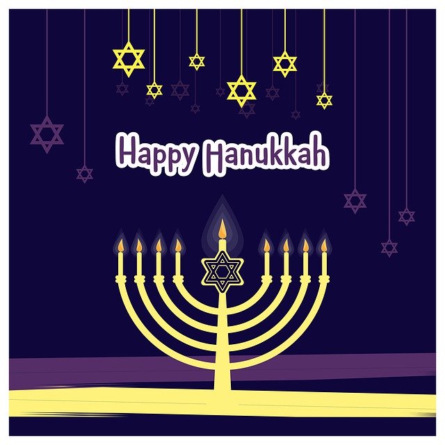 ดาวน์โหลดฟรี Happy Hanukkah Shabbat Shalom - ภาพประกอบฟรีที่จะแก้ไขด้วย GIMP โปรแกรมแก้ไขรูปภาพออนไลน์ฟรี