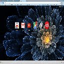 Hazy Blue Flower  screen for extension Chrome web store in OffiDocs Chromium