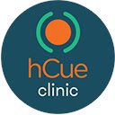 hCue Clinic Management Software  screen for extension Chrome web store in OffiDocs Chromium