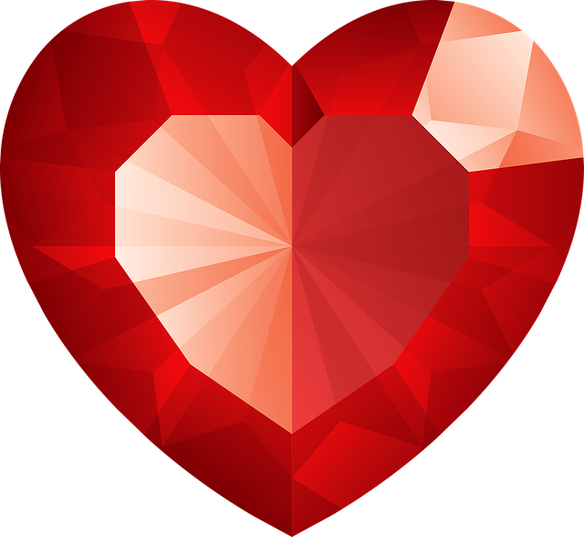 Free download Heart Jewel Red -  free illustration to be edited with GIMP free online image editor