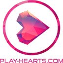 Hearts PLAY HEARTS.COM  screen for extension Chrome web store in OffiDocs Chromium