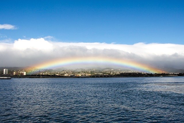 Descargue gratis la imagen gratuita de honolulu oahu rainbow Pearl Harbor para editar con el editor de imágenes en línea gratuito GIMP