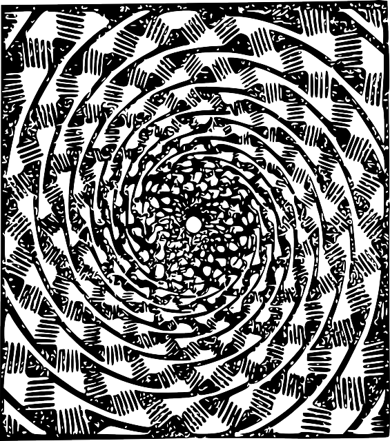 Free download Illusions Abstract Black And White - Free vector graphic on Pixabay free illustration to be edited with GIMP free online image editor