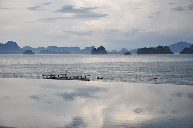 Free download infinity pool beach thailand water free picture to be edited with GIMP free online image editor