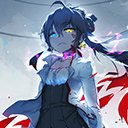 Invincible schoolgirl with Blue YELLOW EYES  screen for extension Chrome web store in OffiDocs Chromium