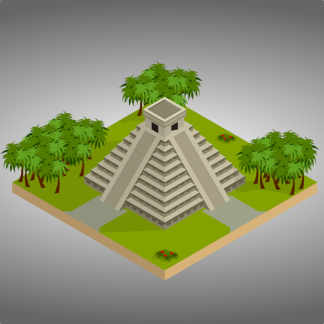 Free download Isometric Chichen Itza Mexico - Free vector graphic on Pixabay free illustration to be edited with GIMP free online image editor