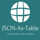 JSON As Table Viewer  screen for extension Chrome web store in OffiDocs Chromium