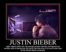 Free download Justin Bieber-related demotivational poster free photo or picture to be edited with GIMP online image editor