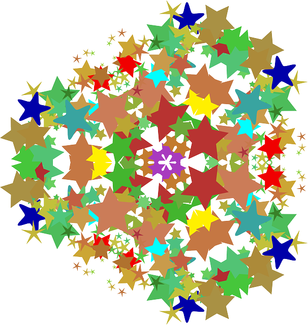 Free download Kaleidoscope Stars Mirror - Free vector graphic on Pixabay free illustration to be edited with GIMP free online image editor