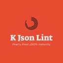 K JSON Lint  screen for extension Chrome web store in OffiDocs Chromium