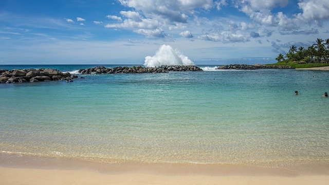 Free download lagoon ko olina oahu hawaii waves free picture to be edited with GIMP free online image editor