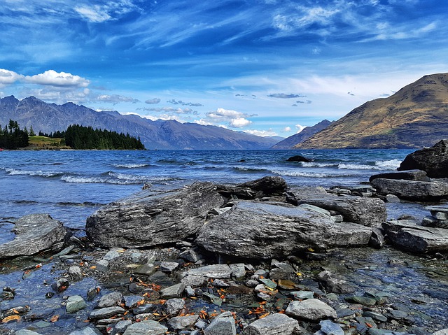 Free download lake rocks water waves pebbles free picture to be edited with GIMP free online image editor