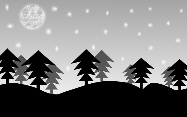 Free download Landscape Night Moon - Free vector graphic on Pixabay free illustration to be edited with GIMP free online image editor