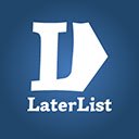 LaterList  screen for extension Chrome web store in OffiDocs Chromium