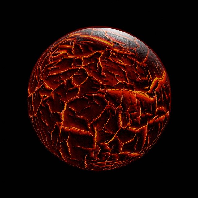 Free download lava planet moon alien magma free picture to be edited with GIMP free online image editor