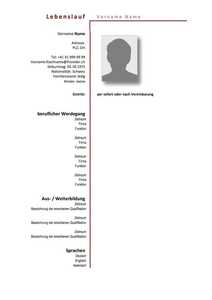 دانلود رایگان قالب Lebenslauf Vorlage (tabelarischer Lebenslauf) DOC، XLS یا PPT رایگان برای ویرایش با LibreOffice آنلاین یا OpenOffice Desktop آنلاین