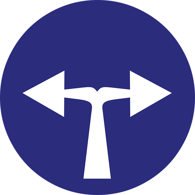 Free download Left Or Right Arrow Direction Road - Free vector graphic on Pixabay free illustration to be edited with GIMP free online image editor