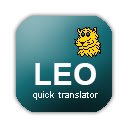 LEO.org simple translator  screen for extension Chrome web store in OffiDocs Chromium