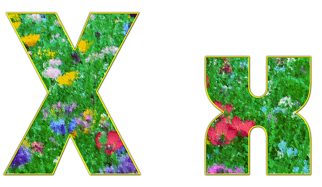 Free download X Letter Alphabet -  free illustration to be edited with GIMP free online image editor