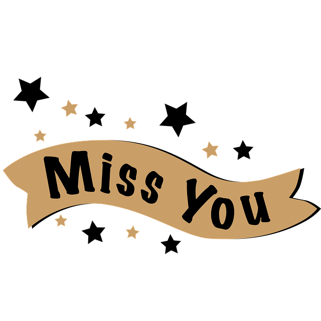 Free download Lettering Miss You -  free illustration to be edited with GIMP free online image editor