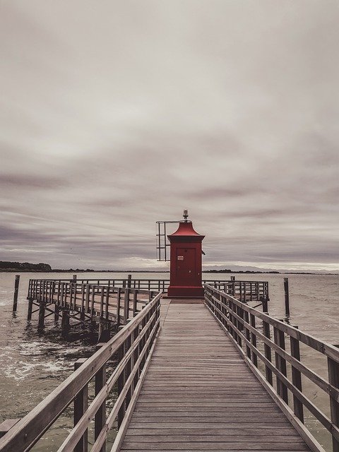 Free download lighthouse lake lignano coast pier free picture to be edited with GIMP free online image editor