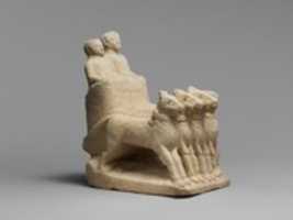 Free download Limestone votive chariot with four horses and two figures free photo or picture to be edited with GIMP online image editor