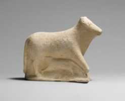 Free download Limestone votive statuette of a cow and calf free photo or picture to be edited with GIMP online image editor