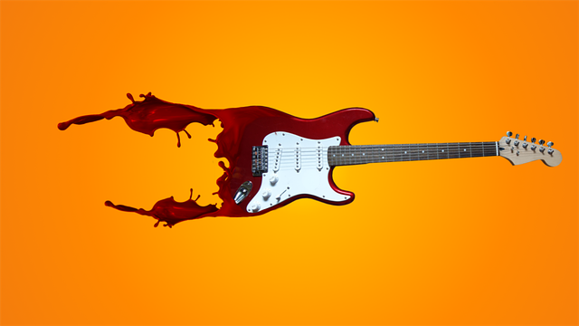 Free download Liquid Guitar Designed - Free vector graphic on Pixabay free illustration to be edited with GIMP free online image editor