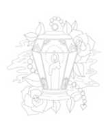 Free download LivingRoom Colouring Page - Lantern By Bronwen Ruttan free photo or picture to be edited with GIMP online image editor