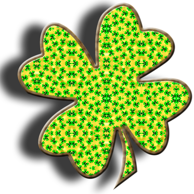 Free download Lucky Clover Four Leaf -  free illustration to be edited with GIMP free online image editor