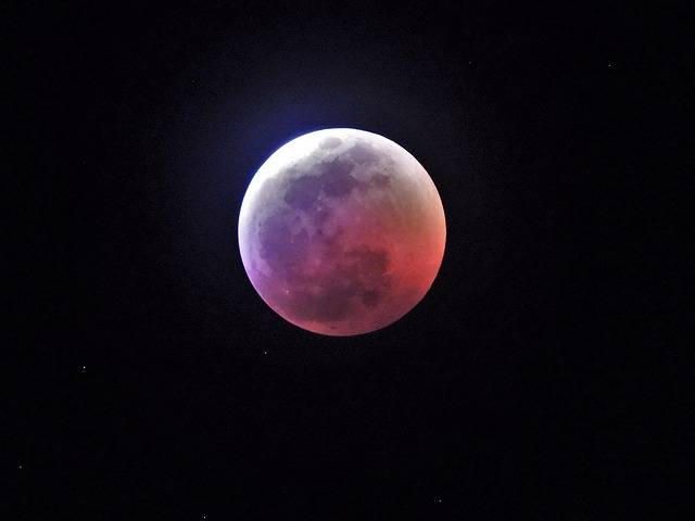 دانلود رایگان قالب عکس Lunar Eclipse Moon Blood برای ویرایش با ویرایشگر تصویر آنلاین GIMP