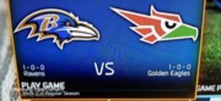 Free download Madden NFL 16 Baltimore Ravens VS Mexico City Golden Eagles Teams Screenshot free photo or picture to be edited with GIMP online image editor