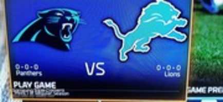 Free download Madden NFL 16 Carolina Panthers VS Detroit Lions Teams Screenshot free photo or picture to be edited with GIMP online image editor