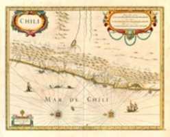 Free download Map of Chile 1641, by Henricus Hondius. free photo or picture to be edited with GIMP online image editor