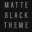 Matte Black Theme  screen for extension Chrome web store in OffiDocs Chromium