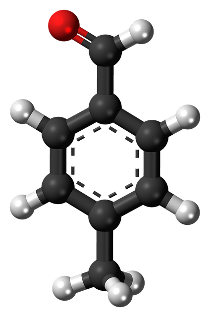 Free download Methylbenzaldehyde Molecule -  free illustration to be edited with GIMP free online image editor