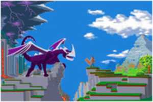 Free download Minecraft Ender Dragon Poster - Artwork free photo or picture to be edited with GIMP online image editor