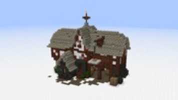 Free download Minecraft Medieval Barn - Screenshot free photo or picture to be edited with GIMP online image editor